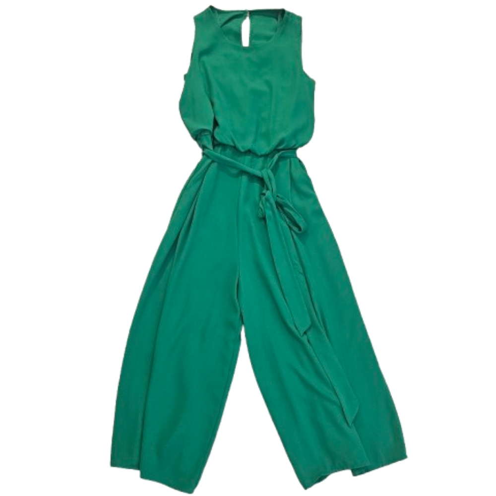 Vince Camuto Vibrant Green Sleeveless Jumpsuit